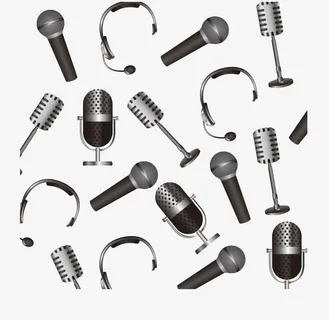 麦克风底纹免抠