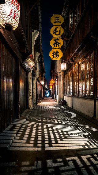 美丽古镇H5背景高清