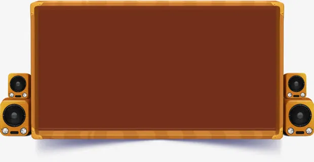 电视音响边框设计免抠