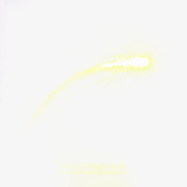 黄色流星线条免抠