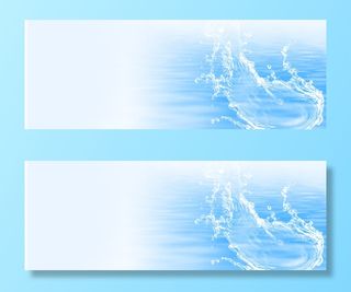 蓝色水花淘宝背景图免抠