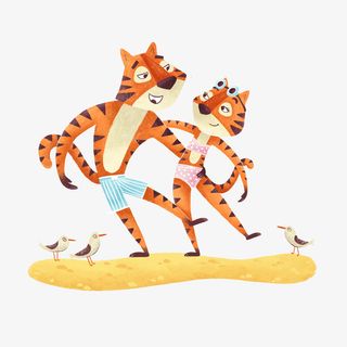 卡通可爱小动物装饰动物头像免抠