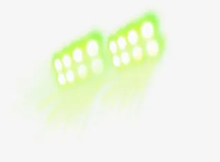 绿色灯光效果高清合成免抠