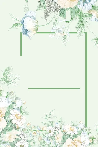 女神节花卉清新海报背景高清