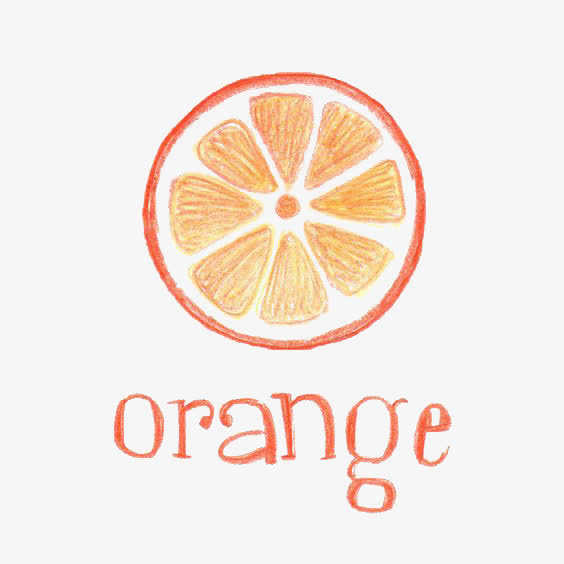 涂鸦橙子免抠