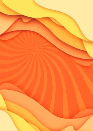 剪纸层次感海报背景