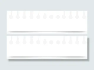 手绘白色纸张免抠