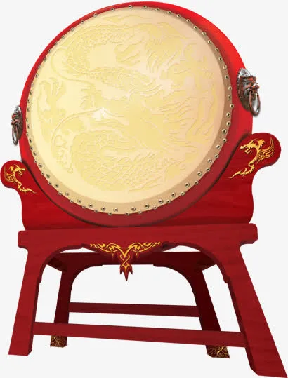 端午粽飘香龙舟红色鼓免抠