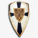 欧洲中世纪盾牌图标免抠