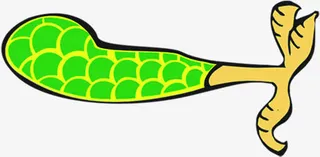 绿鳞卡通鸟爪免抠