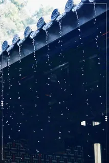 传统二十四节气雨水背景模板高清