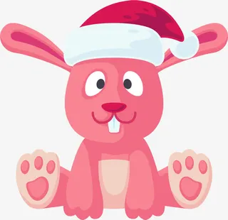 可爱微笑小兔子免抠