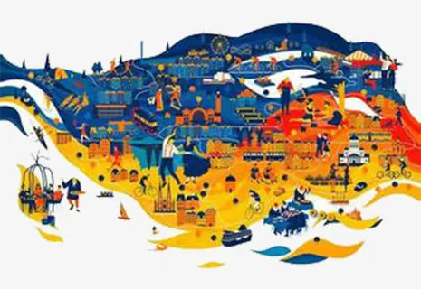 市集分布图免抠