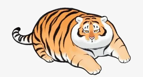 虎年可爱老虎免抠节日元旦/春节/元宵元素