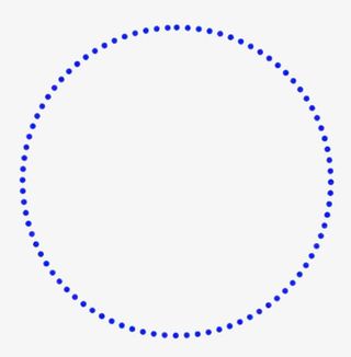 蓝色圆点虚线圈免抠