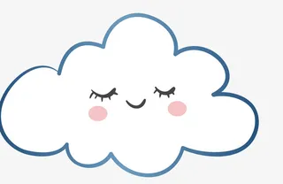 白色的云朵免抠