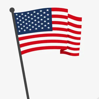 手绘美国国旗图案免抠 手绘美国国旗图案免抠