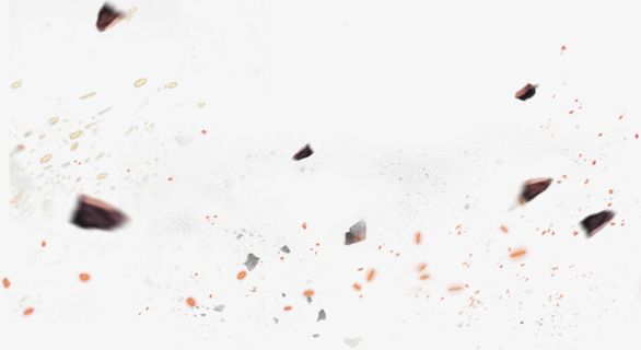 飞溅的碎石子免抠