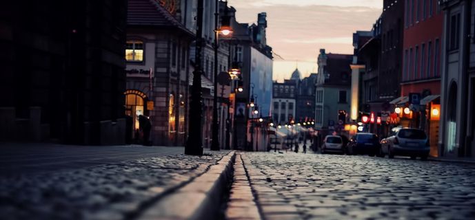 街道海报素材高清