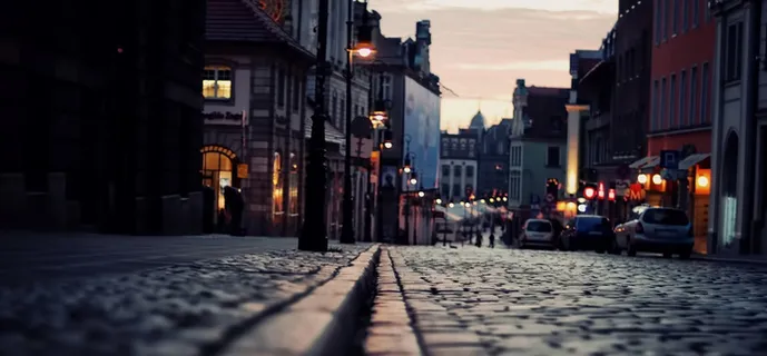 街道海报素材高清