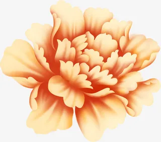 中国风共同色月饼花朵免抠