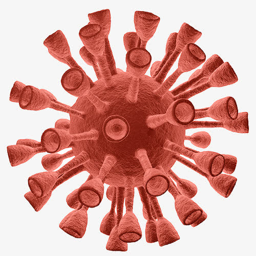红色癌细胞矢量图免抠