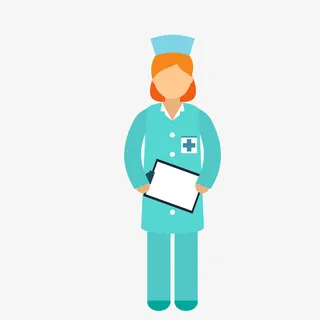 卡通医疗人员护士矢量图免抠