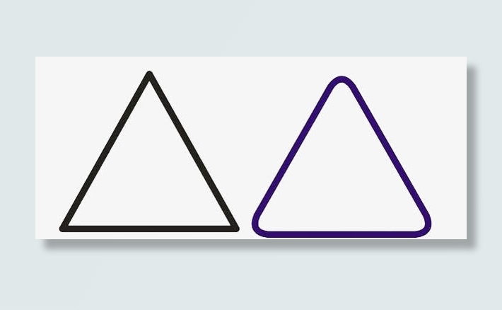 黑色和蓝色三角形免抠