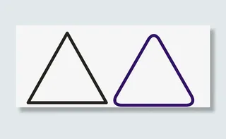 黑色和蓝色三角形免抠