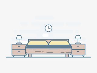 居家卧室摆设插图免抠