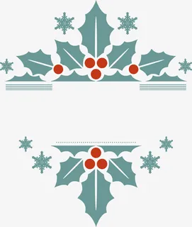 绿色植物标签免抠