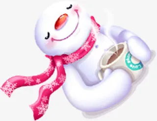 可爱卡通雪人图片免抠