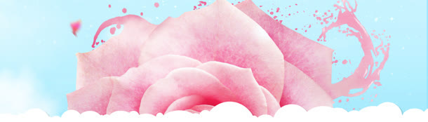 酷炫花瓣淘宝女装banner壁纸