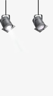 矢量手绘黑色射灯免抠