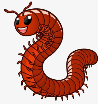卡通蜈蚣免抠