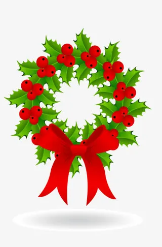 圣诞花圈免抠
