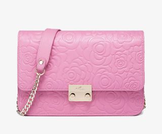 粉红花朵纹路女包免抠