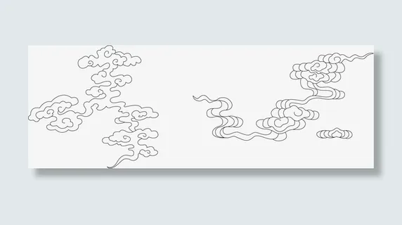 祥云底纹，中国风图，背景花纹，装饰花纹免抠