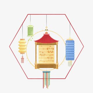 中国风创意花灯免抠图免抠