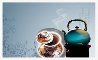 茶艺 餐饮名片免抠