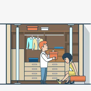 试鞋子的人免抠