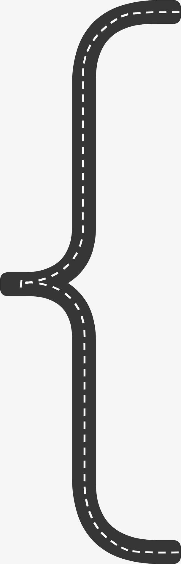 大括号公路免抠