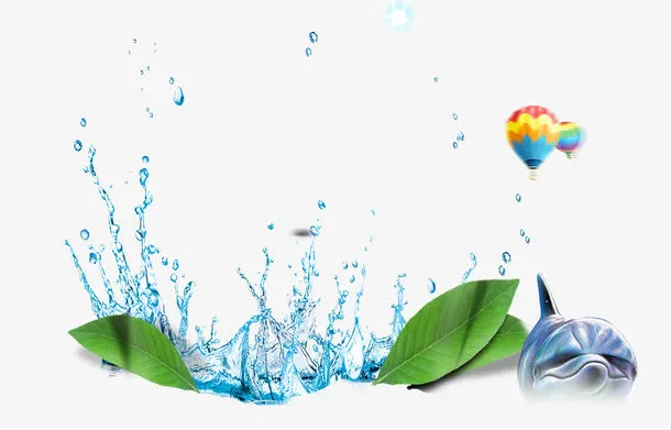 蓝色水珠矢量图 水珠 水素材免抠