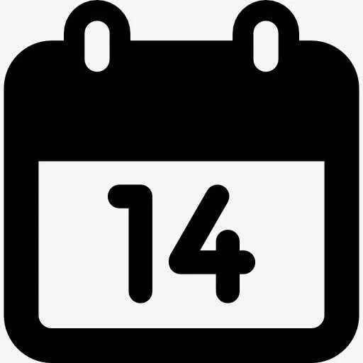 日历天14 图标免抠