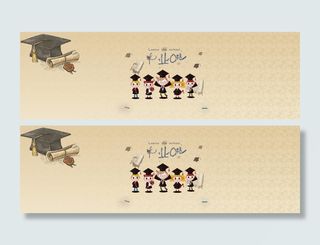 毕业照米色系海报banner高清