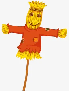 黄十字稻草免抠