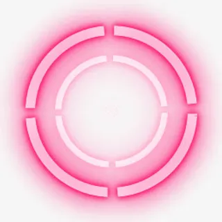 粉色特效光圈透明免抠