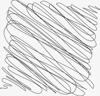 黑色线条斜线纹理元素免抠