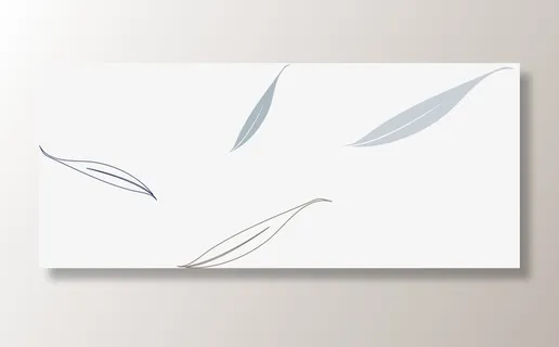 手绘树叶漂浮免抠