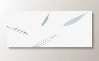 手绘树叶漂浮免抠